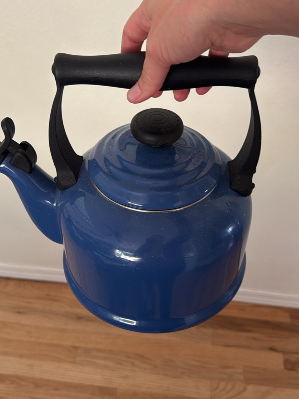 Le Creuset Blue Teapot
